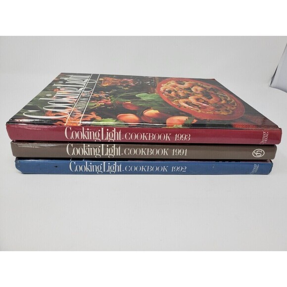 VINTAGE LOT COOKBOOKS COOKING LIGHT 1991 1992 1993 OXMOOR HOUSE HARDCOVER - Picture 2 of 12